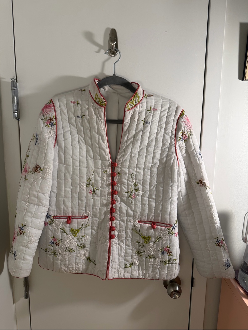 Vintage embroidered quilted jacket